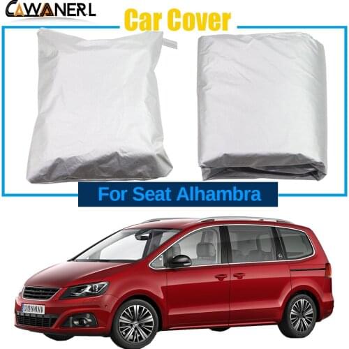 Full Car Cover For Seat Alhambra 2011-2020 MPV Outdoor Anti-UV Sun Snow Rain Resistant Cover Windproof Dustproof