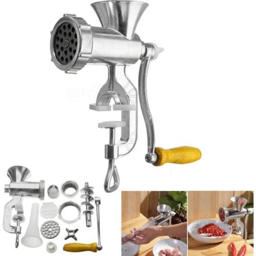 Kitchen Meat Grinder Stainless Steel Handheld Sausage Noodle Dish Crank Household Kitchen Hand Crank Meat Mincer Kitchen Tool