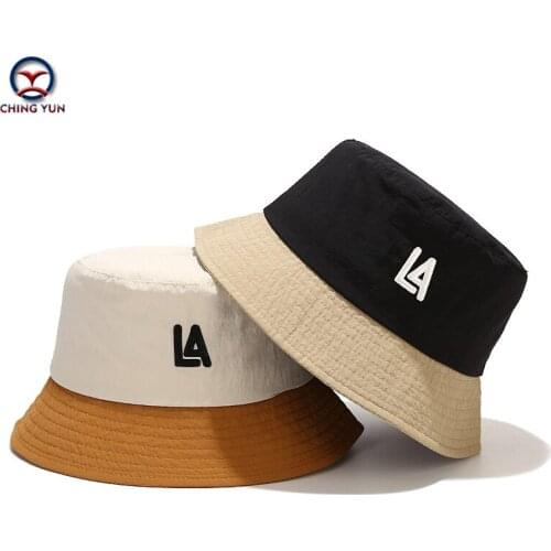 Hat spring and summer Patchwork alphabet embroidery beach fisherman hat men and woman street relaxation outdoors sunshade hats