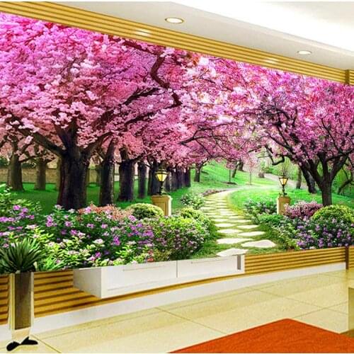 Cherry tree diamond painting cross stitch blossom wall art scenery diamond drawing stickers decor flower diy mosaic pasted craft