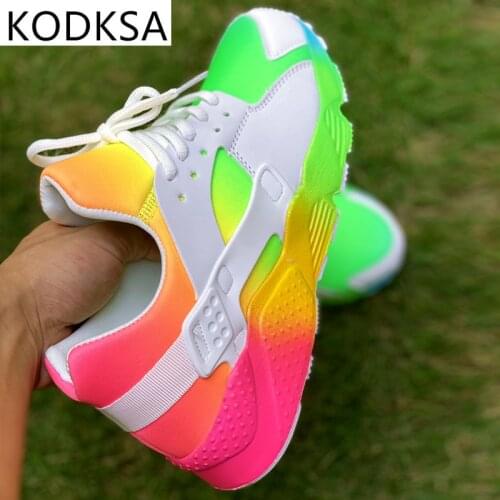 Women Shoes Outdoor Leisure Sneakers Multicolor Round Head Comfortable Running Sport Light and Comfortable Tenis Feminino Shoes