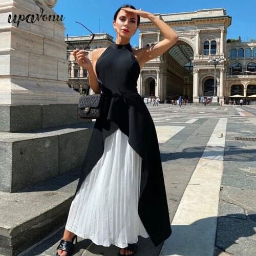 Free Shipping 2021 New Women White Backless Bandage Dress Sexy Hater Ruffles Maxi Club Celebrity Runway Party Dresses Vestidos