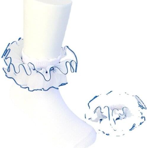 10pair/lot Colourful Stereoscopic Lace Children Sock Baby Girl Stocking Combed Cotton Toddler Frilly Clothing Accessories