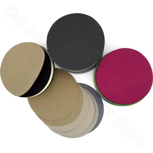 10pcs 5 Inch 125mm Sandpaper Wet and Dry Hook Loop Flocking Sanding Paper 60 80 100 120 150 180 240 320 400-10000 Grit