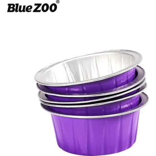 10pcs/set hair removal wax bowl for hard beans purple color round shape 30g capacity Aluminum foil hard wax bowl BZ125