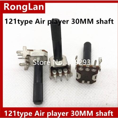 121 potentiometer horizontal single connected A103 a10k axis length 30mm power amplifier 12 type 3-pin volume rotation -10PCS