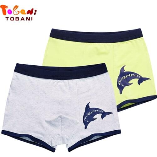 Childrens underwear boys cotton panties boxer shorts Four-Angle boy leggings Teenagers pants Cuhk children shorts Tobani 2pcs