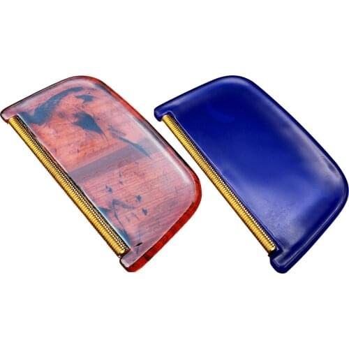 2PCS Portable Hair Removal Comb Sweater Lint Remover Shaver Comb Clear Zigzag Design Labor-saving Quick Removing Gentle Texture