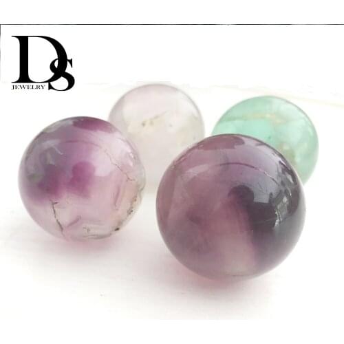 3cm Natural Rainbow Fluorite ball Quartz Crystal Sphere Chakra Stone Healing Energy Meditation Massage Gifts Fengshui Decoration