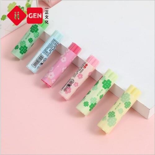 36pcs Eraser Art Painting Student Reward Gift Office Supplies Stationery Mini Novelty Cute Pink Green Rubber Toy Wholesale