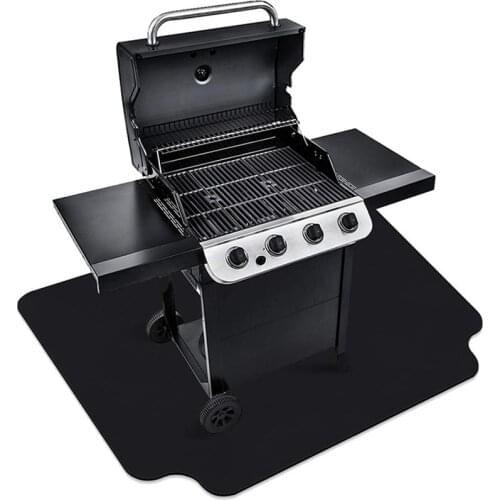 Non-stick Barbecue Mat Fireproof Heat Resistant BBQ Floor Mat Anti-oil Environmental Protection Reusable Outdoor BBQ Tool
