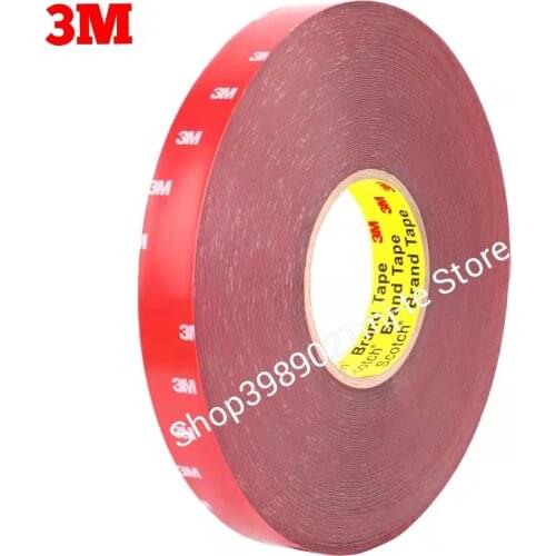 3M 3 Meter 3 M VHB 0.8MM Heavy Duty Mounting Double Sided Adhesive Acrylic Foam Tape 6mm 8mm 10mm 12mm 15mm 20mm 30mm 40mm 50mm