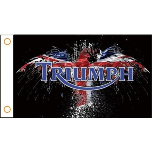 Custom flag Motorcycle banner TRIUMPH Motorcycle flag 3x5ft Polyester 03