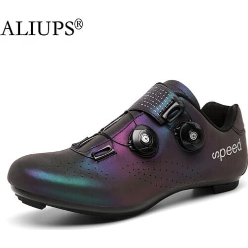 ALIUPS Men Women Boys Professional Cycling Shoes Road Bike Sneaker Mtb Flat Shoes Bicycle Road Cycling Footwear Speed Cleats