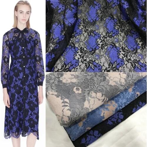 LASUI 2019 NEW 3 Meters DIY skirt dress fabric High level Skin-friendly embroidery hollow france lace fabric C0331