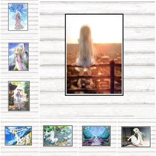 HD Prints Secret Base Anime Canvas Painting Wall Art Honma Meiko Poster Home Decor Bedroom Background Modular Pictures No Frame