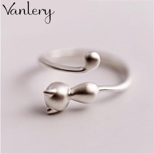 Romantic Charming Open Cat Ring for Women Vintage Boho Party Rings Gothic Punk Jewelry Gifts for Girls