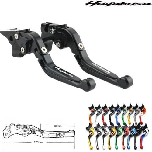 For SUZUKI HAYABUSA/GSXR1300 GSXR 1300 1999- 2007 Motorcycle Folding Extendable Brake Clutch Levers 17 Colors