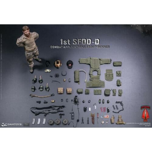 IN STOCK DAM Toys 78074 US 1st SFOD-D Combat Applications Group GUNNER 1/6 Figure