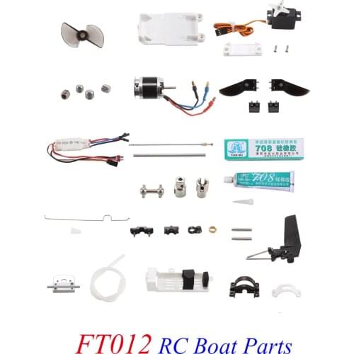 FEILUN FT012 Racing Boat Spare Parts Steering Servo/Motor/Propeller Screw/Speed Controller/Shaft/Universal Joint/Steering Rod