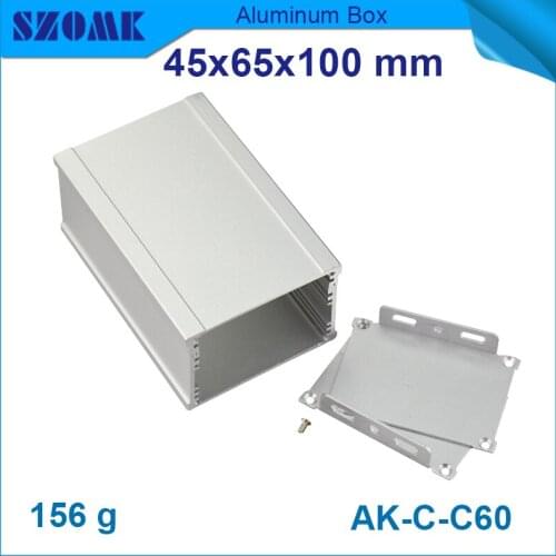 10 pcs/lot aluminium electronic project box and pcb enclosure for distribution, project and industry with smooth surface