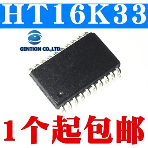 10PCS With key scanning HT16K33 LED driver IC SOP in stock 100% new and original