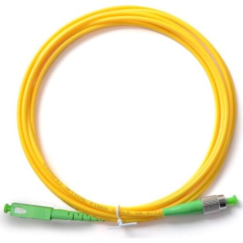 100 pcs Fiber Optic patch cord simplex SC/APC-FC/APC Optical jumper cable CATV sx 1 3 5 10 20 100m meters Ftth Free Shipping