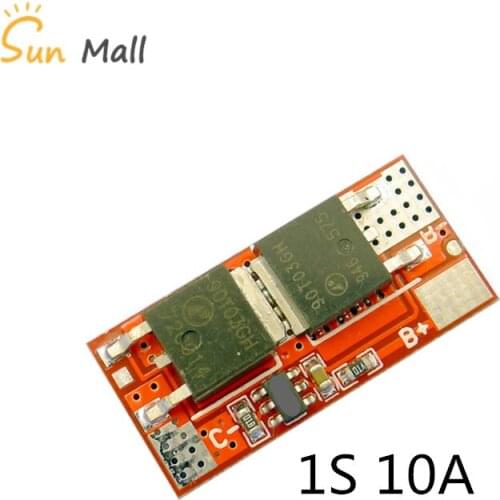10A 1S 4.2V PCB PCM BMS Charger Charging Module 18650 Li-ion Lipo 1S 10A BMS Lithium Battery Protection Circuit Board