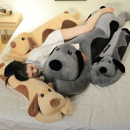 110/130cm Cute Fat Long Ears Dog Plush Toy Stuffed Soft Animal Cartoon Pillow Lovely Gift for Kids Baby Children Good Quality