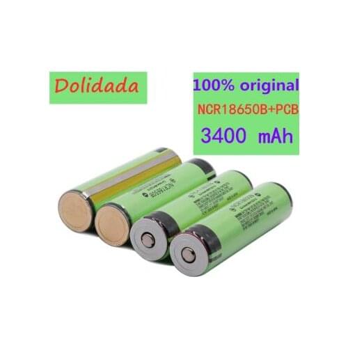 20PCS Original Protected 18650 NCR18650B Rechargeable Li-ion battery 3.7V With PCB 3400mAh For Flashlight 18650 batteries use