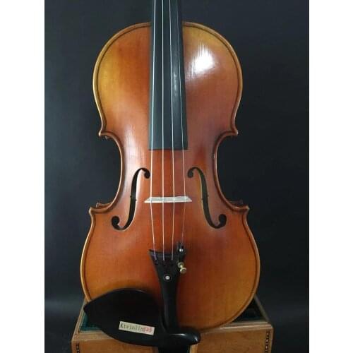 4/4 violin Stradi model 1PC solid flamed maple back hand made