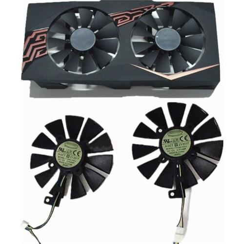 4 Pin T129215BU Cooling Fan 87mm Dual Fan Graphics Card Fan for ASUS GTX1060 1070 RX480 GAMING