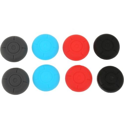 8pcs Silicone Thumb Grip Joystick Cap Replacement Thumbsticks Caps Cover Protector for Nintendo Switch Joy-Con Controller