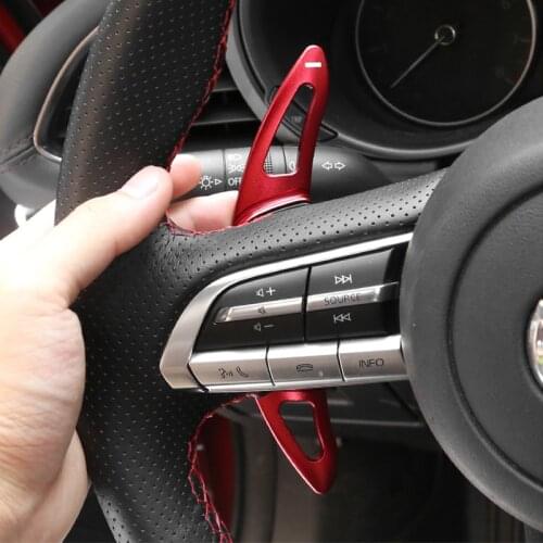 Aluminum alloy steering wheel decorative paddle shifters For MAZDA 3 6 CX-4 CX4 2013 CX5 CX-5 2016 car accessories 2014-2021