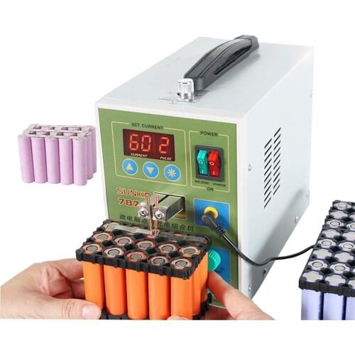 220V Spot Welding Machine For 18650 Lithium Battery Pack Spot Welding Pulse Welding Machine 787A + Spot Welding Machine