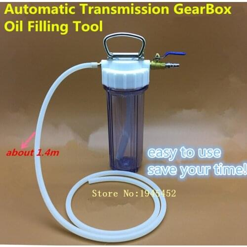 Car Transmission Oiling Inset Filling Ex Machine Device With Long Plastic Transfer Pipe Connector Valve Auto Repair Tool