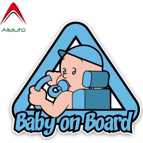 Aliauto Cartoon Safety Car Sticker Lovely Baby on Board Vinyl Decals Cover Scratches for Mitsubishi Lacetti Gti Opel ,15cm*14cm