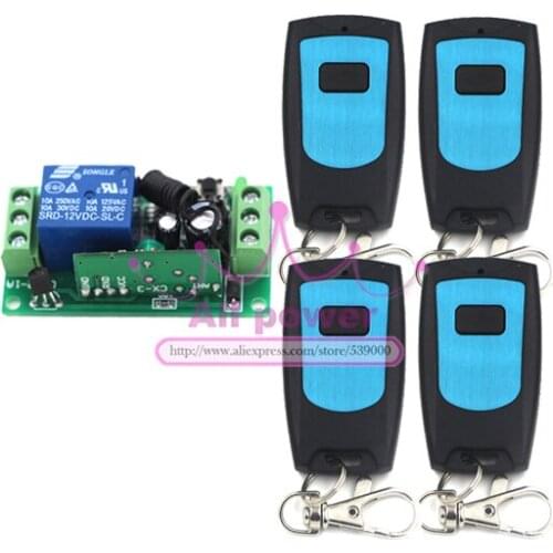 DC 12V 1CH RF remote control switch wireless ON/OFF Switch Remote plug 315/433MHZ
