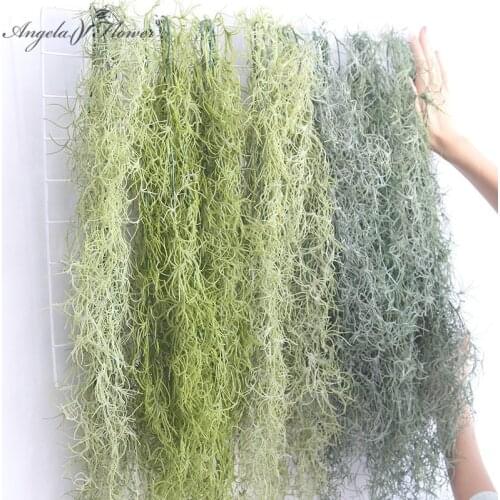 Long air hanging vine grass artificial plants DIY wedding decor garden Christmas home green plants wall plastic ceiling flowers
