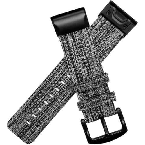 For Fenix 6X / Fenix 5X Nylon Quick Dry Wrist Band QuickFit 26mm Watch Strap for Garmin Fenix 5X/6X Pro/Fenix 3/Descent Mk1