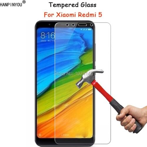 For Xiaomi Redmi 5 Redmi5 5.7" Clear Tempered Glass Screen Protector Ultra Thin Explosion-proof Protective Film + Cleaning Kit