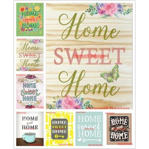 Home sweet home diamond painting 5d diamond embroidery sale rhinestone pictures diy diamond art kit decoration home wall sticker