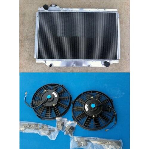 HOT SELLING Aluminum Radiator+Fan For TOYOTA Land cruiser HDJ80 HZJ80 1HZ/1HD 4.2L Diesel MT 1990-1997 1992 1993 1994 1995 1996