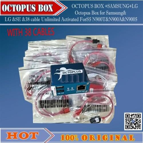 Gsmjustoncct Full activated Octopus Box + 38 in 1 Full Cable Set for LG and for Samsung Unlock Flash & Repair Free ship