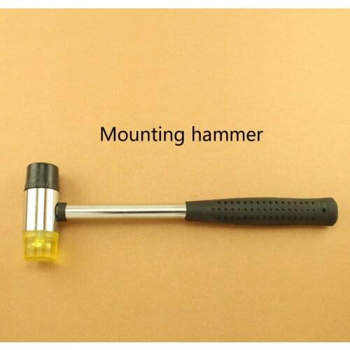 Handmade diy tools rubber hammer steel pipe handle hammer leather leather essential tools to install the hammer hammer