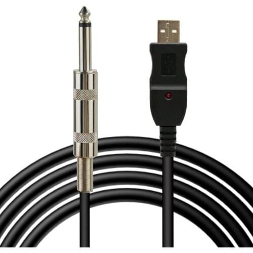 USB To Guitar Cable Computer USB To 6.35 Guitar Cable 3M USB To Guitar Cable