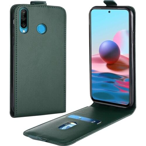 Flip Up and Down Leather Case for Huawei Nova 4e Case MAR-AL00 MAR-TL00 Vertical Cover for Nova 4e 4E Case Phone Bag
