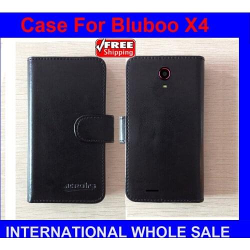 New 2015 items Free Shipping Custom flip Leather Case Cartoon Exclusive 100% Special Case For Bluboo X4