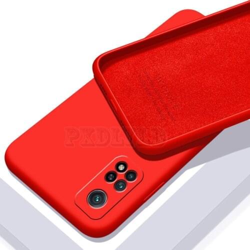 Original Liquid Silicone Case for Xiaomi Redmi 6 7A 8A 9A 9AT 9T Note 7 8 9 10 8T 9S 10S Poco F3 F2 Pro Soft Protection Cover