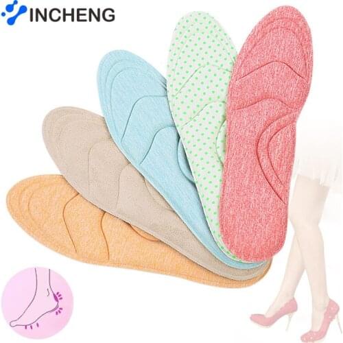 4D Flock Memory Foam Orthotic Insole Arch Support Orthopedic Insoles For Shoes Flat Foot Feet Care Sole Shoe Orthopedic Pads